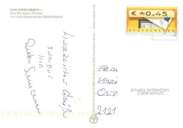 Hirschbach Niederbayern Teilansichten Kapelle Panorama Wegekreu – Bild 2