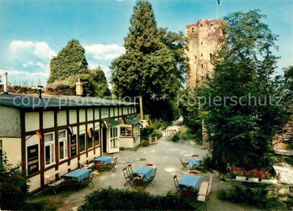 Nassau Bad Stammburg Nassau Oranien mit Burgschänk