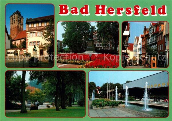 Bad Hersfeld Linggdenkmal Fussgängerzone Kurpark Sta
