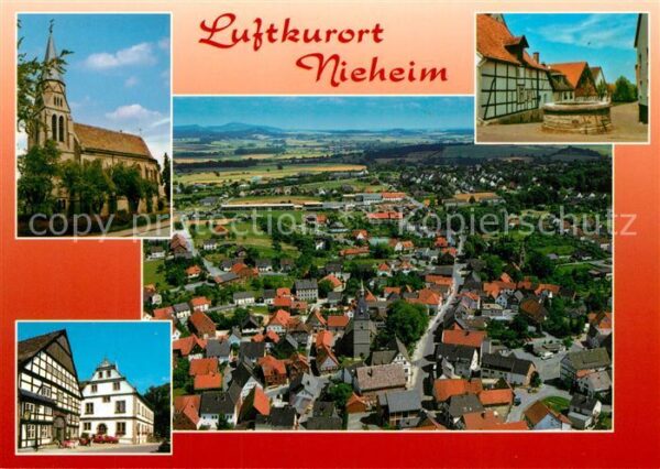 Nieheim Ev Kirche Lange Strasse Fliegeraufnahme