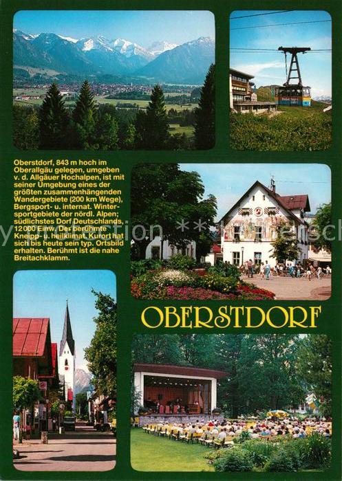 Oberstdorf Panorama Seilbahn Kirche Kurkonzert