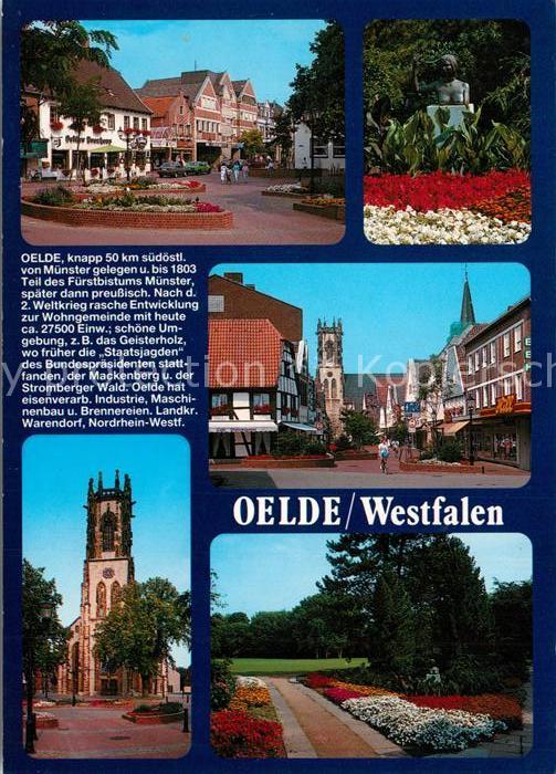 Oelde Stadtplatz Park Ortsmotive Kirche