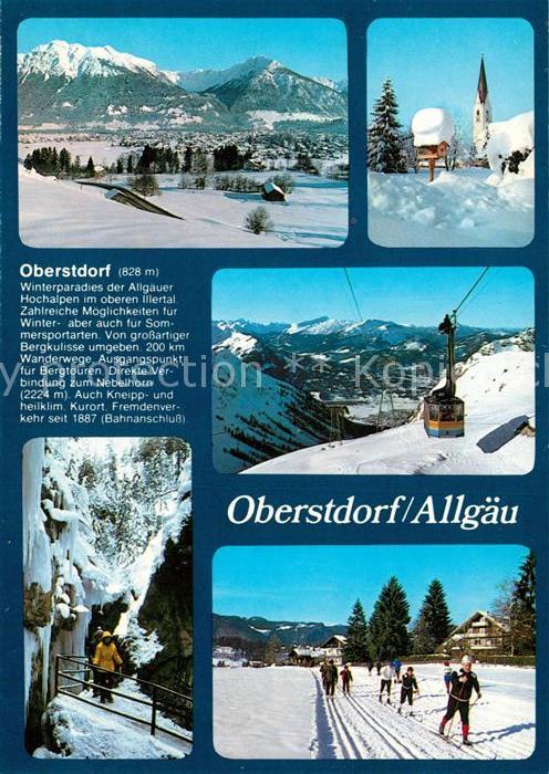 Oberstdorf Panorama Kirche Seilbahn Ski Langlauf