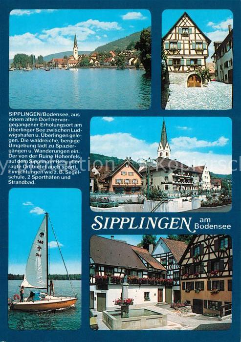 Sipplingen Fachwerkhaus Teilansichten Brunnen