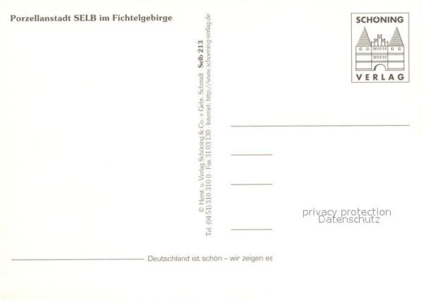 Selb Strassenpartie Kirchen Brunnen – Bild 2
