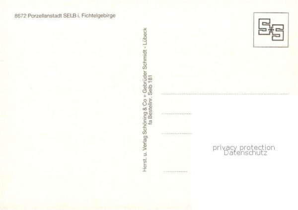 Selb Strassenpartie Kirche Fussgängerzone Br – Bild 2