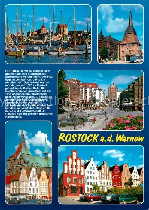 Rostock Seglerhafen Stadttor Marktplatz Häuserf