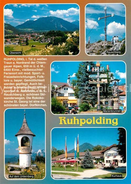 Ruhpolding Panorama Rauschberg Marienbrunnen Bilds
