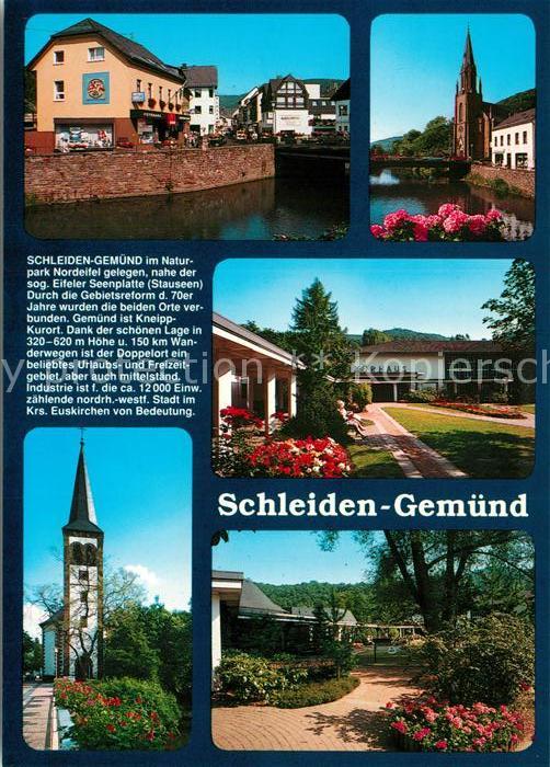 Schleiden Eifel Ortsansicht Kirche Kurhus Park