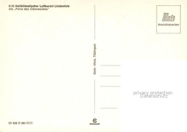Lindenfels Odenwald Kirche Schloss Park Panorama – Bild 2