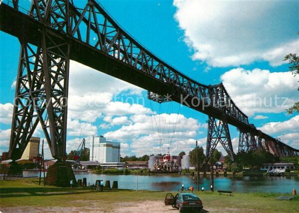 Rendsburg Hochbrücke über dem Nord Ostsee Kanal