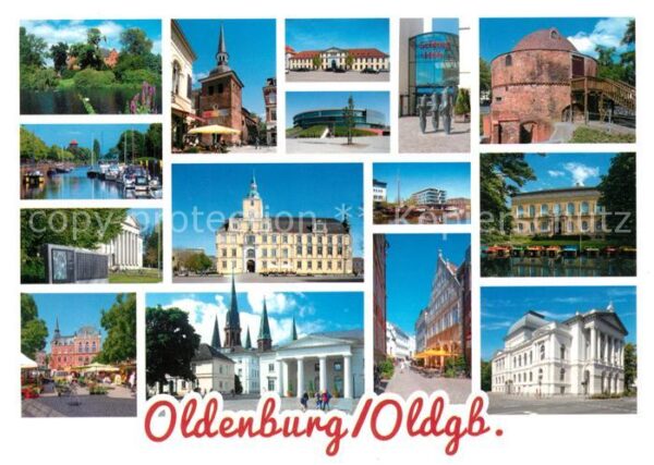Oldenburg Niedersachsen Orts und Teilansichten Schloss Theater