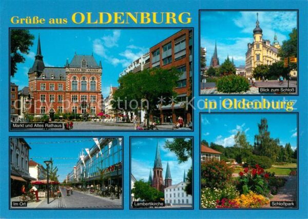 Oldenburg Niedersachsen Markt und Altes Haus Schlossblick Im Or