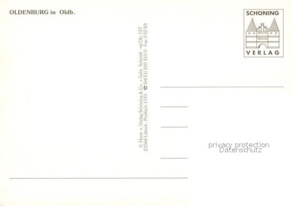 Oldenburg Niedersachsen Strassenpartie Lambertikirche Schloss L – Bild 2