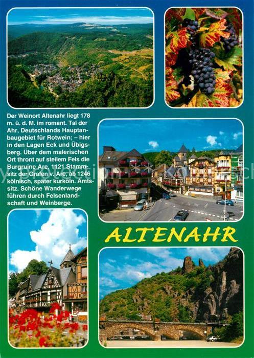 Altenahr Fliegeraufnahme Stadtplatz Fachwerkhäus