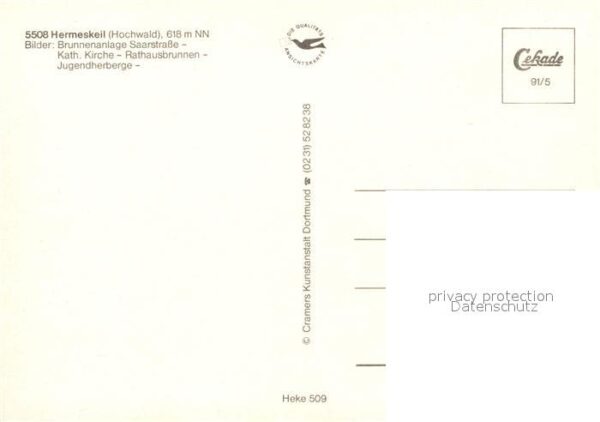 Hermeskeil Brunnenanlage Saarstrasse Kath Kirche R – Bild 2