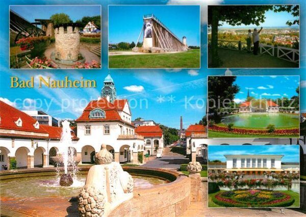 Bad Nauheim Turm Saline Panorama Kuranlage Kurhaus