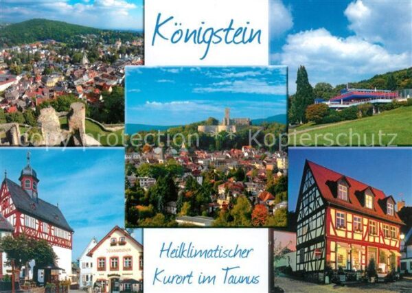 Koenigstein Taunus Fliegeraufnahme Ratsstuben Schloss Fach