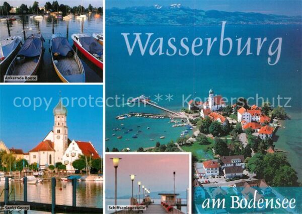 Wasserburg Bodensee Bootsliegeplatz St Georg Schiffsanleges