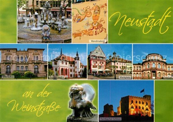 Neustadt Weinstrasse Elwedritschebrunnen Wandmalerei Villa B