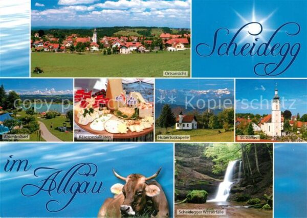 Scheidegg Allgaeu Panorama Alpenfreibad Käseplatte Hubert