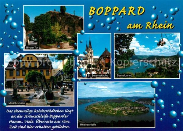 Boppard Rhein Binger Tor Marktbrunnen St Serveruskirc