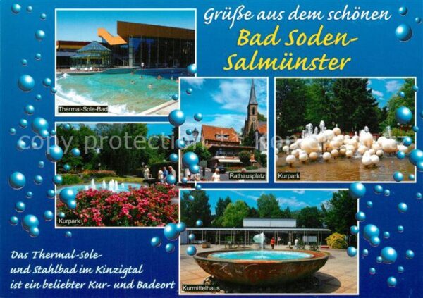 Bad Soden-Salmuenster Thermal Sole Bad Kurpark Rathausplatz K