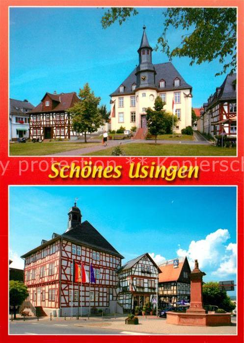 Usingen Hugenottenkirche Marktbrunnen Fachwerkh