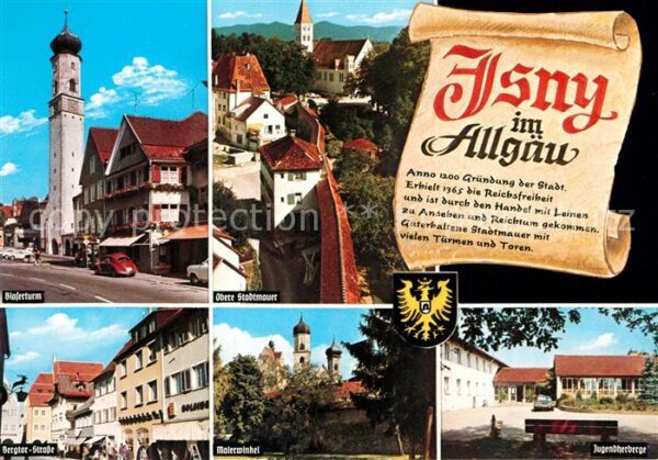 Isny Allgaeu Blaserturm Obere Stadtmauer Bergtor Str