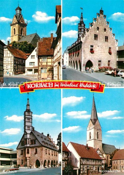 Korbach St Kilian Rathaus Nicolaikirche