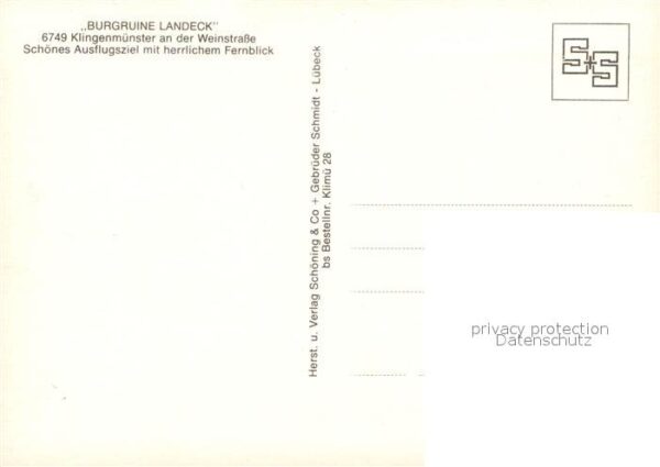 Klingenmuenster Burgruine Landeck – Bild 2