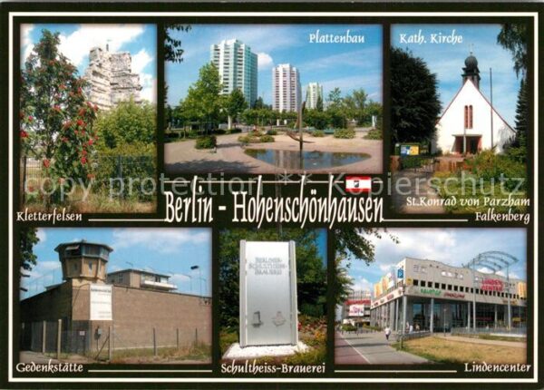 Hohenschoenhausen Kletterfelsen Plattenbau Kath Kirche St