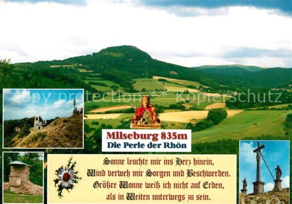 Milseburg Panorama Milseburghütte Kreuzigungsgrup