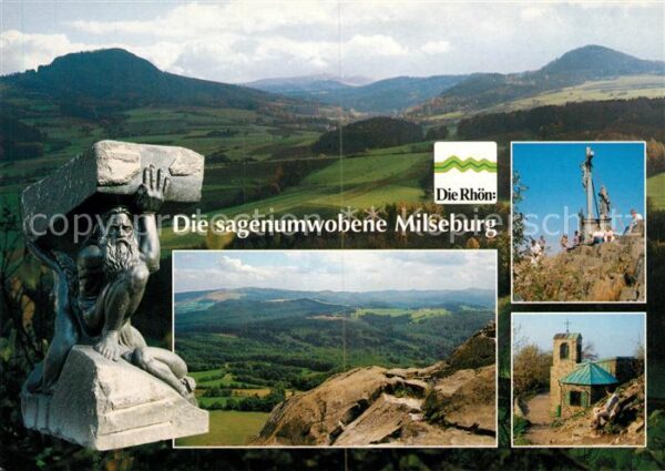 Milseburg Wasserkuppe Skulptur des Riesen Mils Pa
