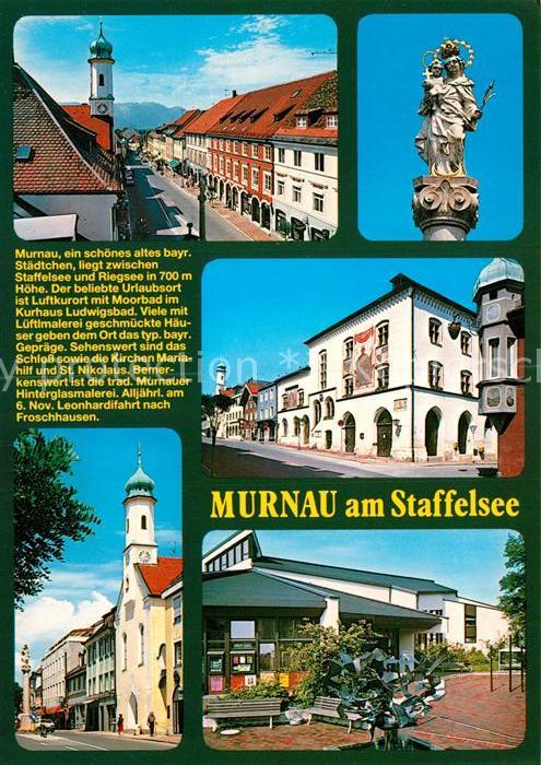 Murnau Staffelsee Bemalte Häuser Kirchen Mariahilf und St