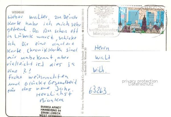 Wismar Mecklenburg Schloss Rathaus Fussgängerzone St Nikol – Bild 2