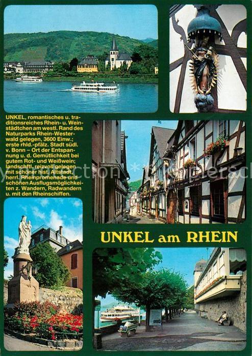 Unkel Rhein Rheinpromenade Marienfiguren Strassenpa
