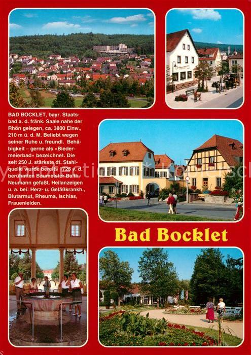 Bad Bocklet Panorama Teilansichten Trinkbrunnen Kur