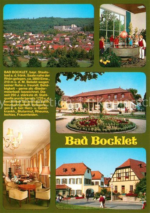Bad Bocklet Panorama Trinkbrunnen Kurhaus Restauran
