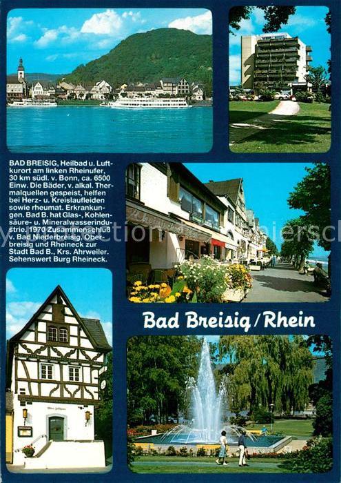 Bad Breisig Rheinpartie Kurpark Promenade Fontäne H