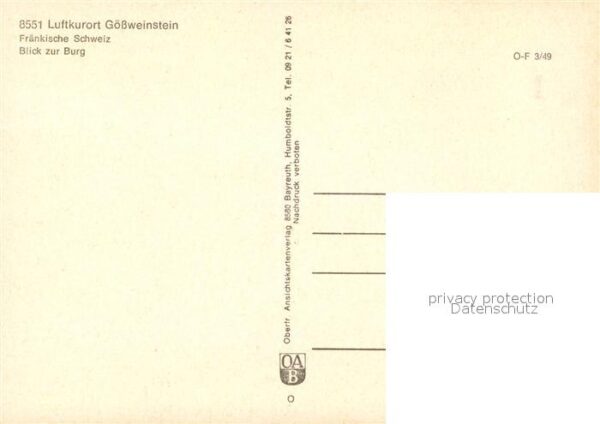 Goessweinstein mit Burg – Bild 2