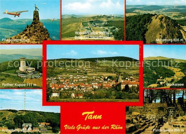 Tann Rhoen Fliegerdenkmal Wasserkuppe Milseburg Fu