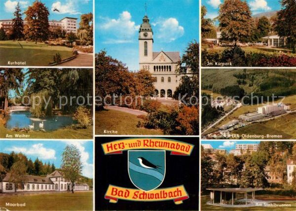 Bad Schwalbach Kurhotel Weiher Moorbad Kurpark Stahlbr