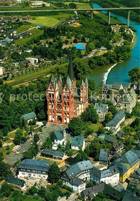 Limburg Lahn Fliegeraufnahme Lahnpartie mit Dom