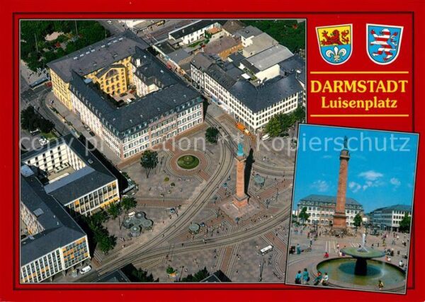 Darmstadt Fliegeraufnahme Luisenplatz