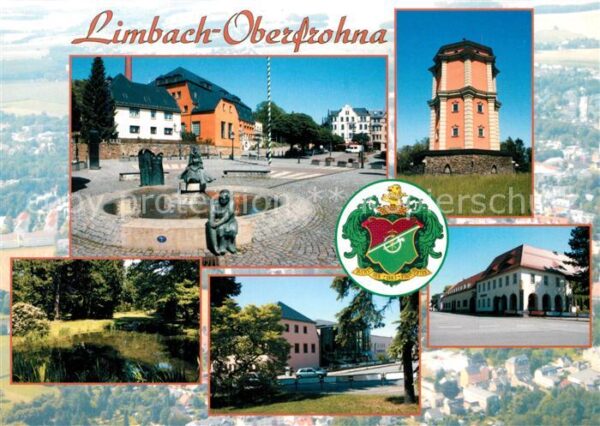 Oberfrohna Marktplatz Wasserturm Stadtpark Stadtha