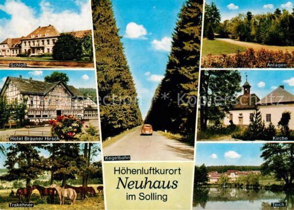 Neuhaus Solling Schloß Kegelbahn Anlagen Trakener-Pferd