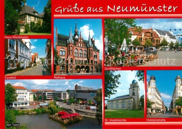 Neumuenster Schleswig-Holstein Haus-Westphalen Grossflecken Teich Hols