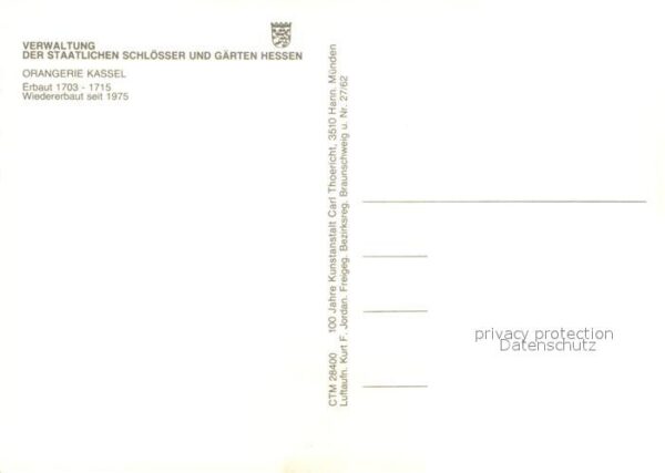 Kassel Fliegeraufnahme Orangerie – Bild 2