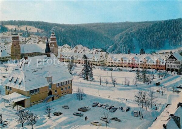 Freudenstadt Marktplatz im Winter